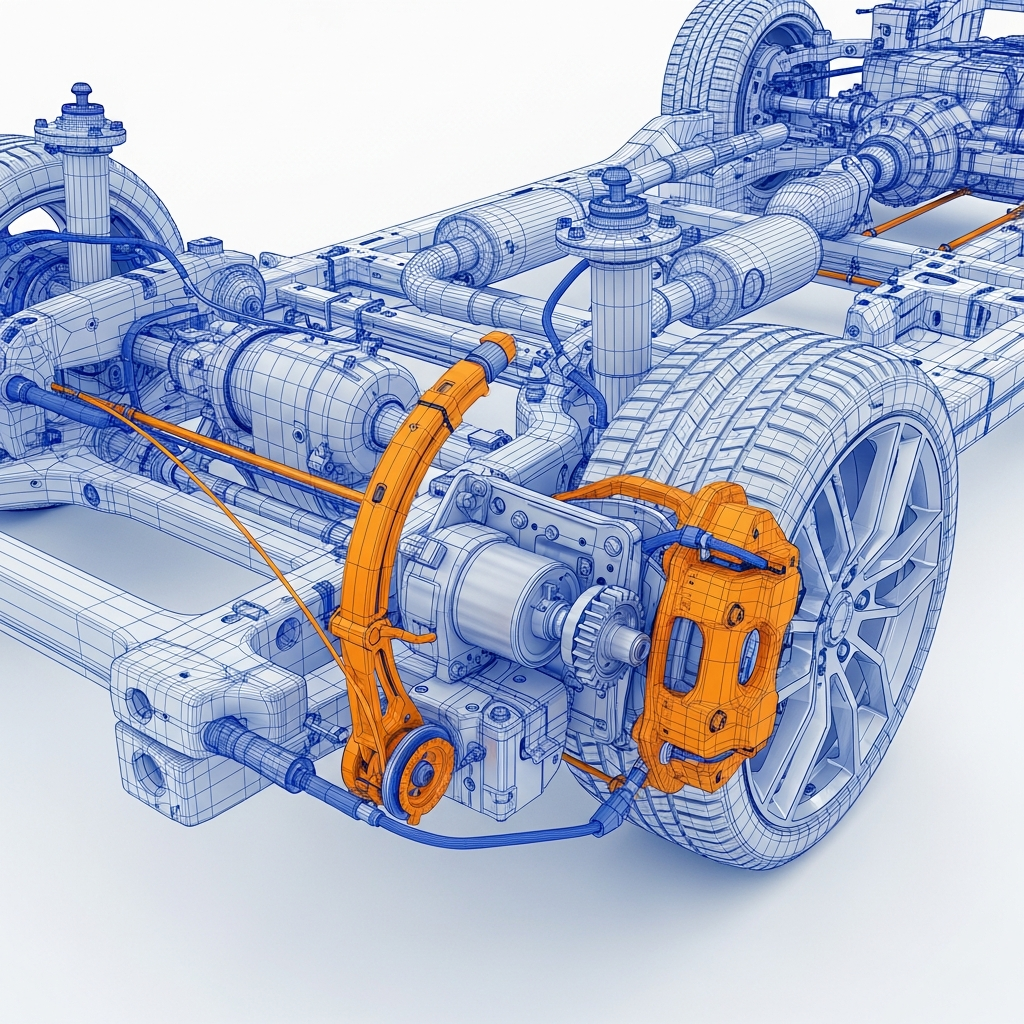Tecnical Schematic of Car Break System - OVRD
