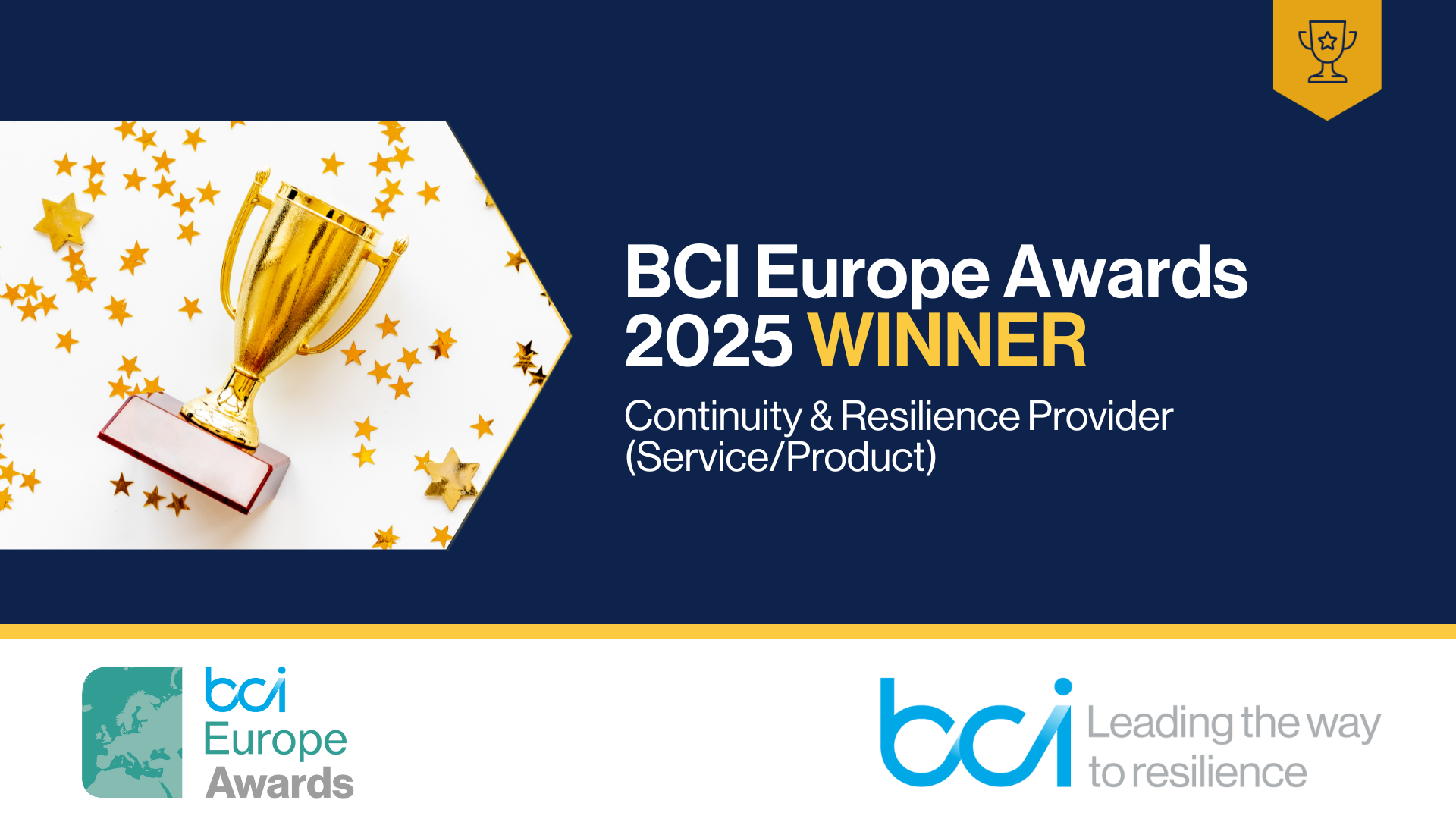 Winner Europe Awards 2025 - Continuity & Resilience Provider (Service_Product)